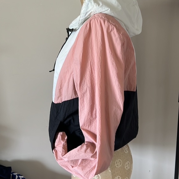 Ambiance Water Resistant Jacket in Dusty Rose, White and Black - Picture 5 of 10